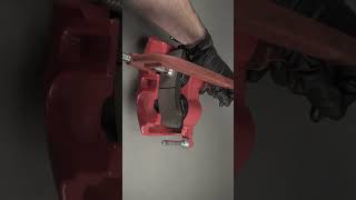 Installing a New Brake Pad Into a Caliper  PowerStop shorts diy [upl. by Perkoff]