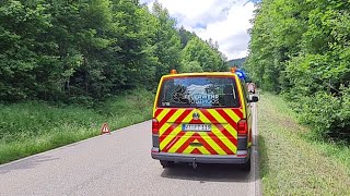 🚨🚁🚒🏍 Zeugenaufruf nach schwerem Motorradunfall auf L 151 bei Todtmoos  Livebericht 10072021 [upl. by Acinomed981]