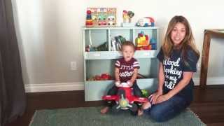 DIY Vertical Bin Toy Box Shelf [upl. by Ginger]