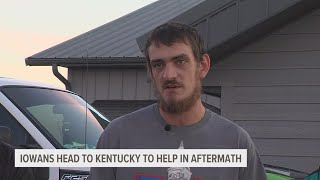 Iowan impacted by 2018 Marshalltown tornado heading to Kentucky to help with recovery [upl. by Morgana955]