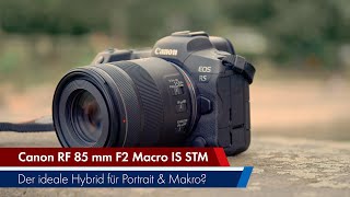 Canon RF 85 mm f2 Macro IS STM  Der PortraitMakroHybrid im Test Deutsch [upl. by Jalbert855]