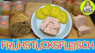 Frühstücks Fleisch  Frühstücks Wurst  Im Glas einkochen  Haltbar [upl. by Hylan19]