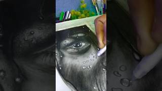 hyper realistic portrait sketch 😲realisticportrait sketch drawing shortvideo trandingshorts [upl. by Sirah602]