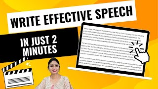 Write an Effective Speech Instantly  For Students Teachers and Professionals  turningpoint15 [upl. by Nalloh]