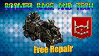 War Commander Boomer Base amp Tech Free Repair [upl. by Tatman]