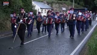 Aughlisnafin Accordion Band  Rathfriland DLOL No 3 Dollys Brae 175th Anniversary Parade 2024 [upl. by Ahkihs]