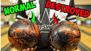 Destroying a Bowling Ball with a POWER TOOL Is a BAD IDEA [upl. by Cristina705]