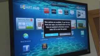 How to set up a Samsung 3D Bluray DVD Player and walkthrough [upl. by Kakalina782]