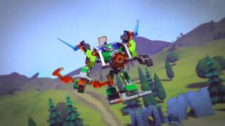 Clay joins Aaron against the Grimroc  LEGO Nexo Knights  70351  Product Animation [upl. by Ettevi]