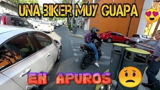 UNA BIKER EN APUROS OBSERVACIONES DIARIAS [upl. by Ladd]