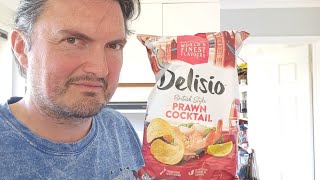 Delisio Prawn Cocktail Crisps  Food Review [upl. by Nilya304]