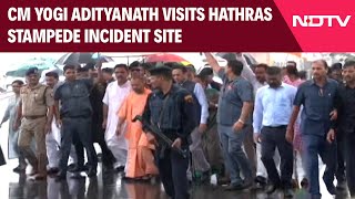 Hathras News  CM Yogi Adityanath Visits Hathras Stampede Incident Site Beside NH34 [upl. by Gemma]