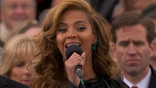 Beyonce National Anthem at Presidential Inauguration Ceremony 2013  ABC News [upl. by Ennyrb949]