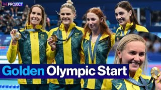 How Australia Dominated Paris Olympics On Day One [upl. by Alleras359]