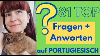 🤷‍♂️ Fragen und Antworten auf Portugiesisch für Deutschsprachige Anfänger  Brasilianisch lernen [upl. by Jankey]