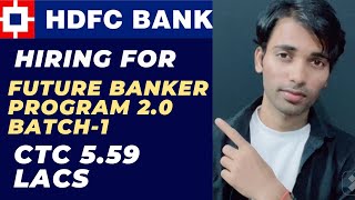 HDFC BANK FUTURE PROGRAM 20  FULL DETAILS  hdfcbank hdfcbankjobs2023 hdfcfutureprogram [upl. by Aicaca]