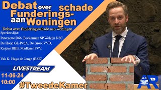 Terugkijken Debat over Funderingsschade aan Woningen  Tweede Kamer [upl. by Swann]