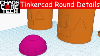 Putting Details on Curved Objects in Tinkercad [upl. by Laurette]