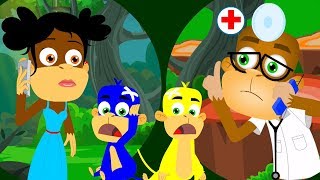 fem små apor  sång för barn  Nursery Rhymes  Five Little Monkeys [upl. by Haridan751]