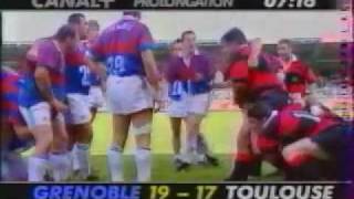 FCG  STADE TOULOUSAIN 14 DE FINALE 1993 PROLONGATIONS RUGBY 33 [upl. by Bodwell]