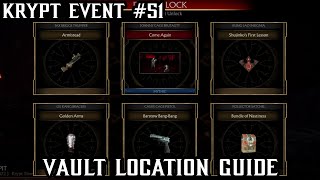 MK11  Krypt Event 51  GOLD Kronika Vault Location  Most Prizes Ever Guide [upl. by Nivac]