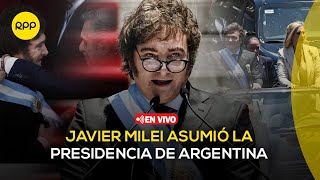 Javier Milei asumió la presidencia de Argentina  EN VIVO [upl. by Avivah]