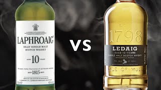 Laphroaig 10 vs Ledaig 10 Year Old Single Malt Scotch Whisky [upl. by Ednutabab]