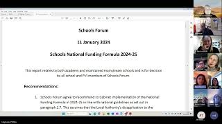 Recording of Warwickshire Schools Forum meeting  11 January 2024 [upl. by Keefe]