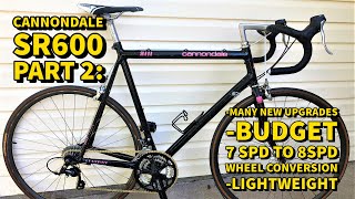 1991 CANNONDALE SR600 VINTAGE ROAD BIKE RESTORE amp REVIEW PART 2 [upl. by Bindman]