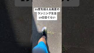 35度の暑さのなかのランニング生活19日目 [upl. by Ynohtna]