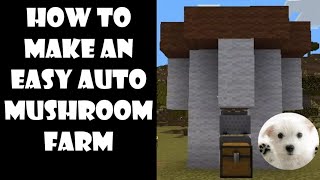 How to make an auto mushroom farm in minecraft [upl. by Candi237]