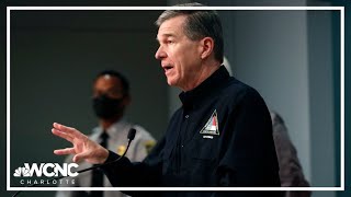 North Carolina Gov Cooper FEMA tour Helene damage [upl. by Yelehsa]