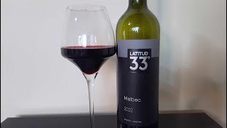 0456  Vinho Latitud 33 Malbec 2022 vinho vino wine [upl. by Ennayelhsa702]