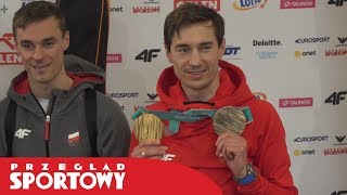 KAMIL STOCH pokazał wielką klasę Przyłożył swój medal do Piotra Żyły [upl. by Irrek]