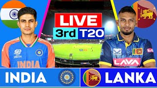 Live India Vs Sri Lanka 3ND T20 Match Live  IND vs SL 3rd T20 Match Live [upl. by Wentworth]