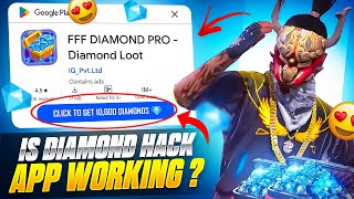 TRYING FREE DIAMOND HACK APPS FROM PLAYSTORE 😳  GARENA FREE FIRE [upl. by Hcir]