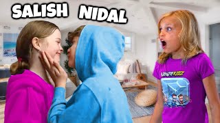 Salish amp Nidal KISS ON CAMERA Payton is ANGRY [upl. by Niwled]