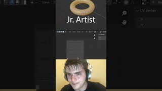 Jr vs Sr Artist UV to grid blendertutorial blender blendercommunity blender3d b3d [upl. by Atwater]