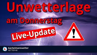 Livestream Gewitter und Unwetter am Donnerstag [upl. by Eniamat358]