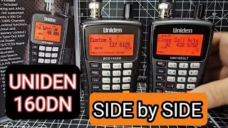 UNIDEN BC125 amp UNIDEN 160DN  Side by Side [upl. by Kele705]