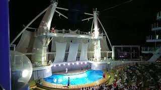 Royal Caribbean Symphony of the Seas Hiro Full Show in the AquaTheater 4k [upl. by Enaelem]