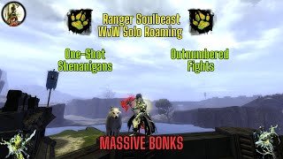 Gw2 Ranger Soulbeast WvW Solo Roaming Outnumbered But Not Afraid HammerDual Mace Action [upl. by Simon]