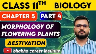 11th Biology Aestivation Chapter5 Morphology of flowering plants [upl. by Ahsircal262]