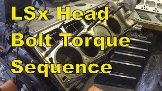 LSx Head Install Torque Sequence quotHow Toquot  eBay Head Studs Pro Comp  LS1 53 60 [upl. by Meggy]