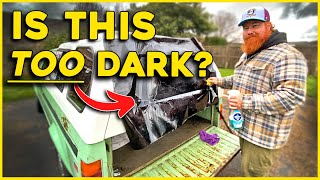 5 LIMO TINT on my CAMPER SHELL  Truck Update [upl. by Ronoc]