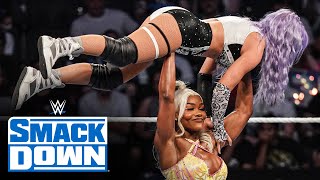 Bianca Belair amp Jade Cargill refocus on title hunt with big win SmackDown highlights July 5 2024 [upl. by Aihsenad298]