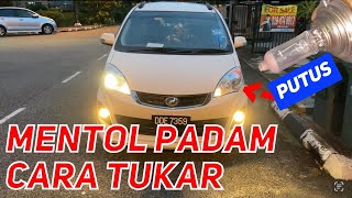 Perodua Alza  Cara tukar mentol terbakar [upl. by Nibor]