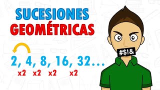 SUCESIONES GEOMÉTRICAS Super fácil  Para principiantes [upl. by Kleiman]