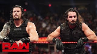 Roman Reigns and Seth Rollins react to Dean Ambrose walking out on them Raw Exclusive Oct 8 2018 [upl. by Mccomb]