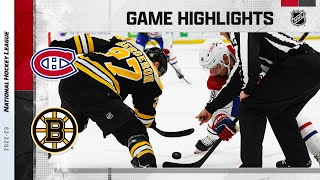 Canadiens  Bruins 323  NHL Highlights 2023 [upl. by Bellanca503]